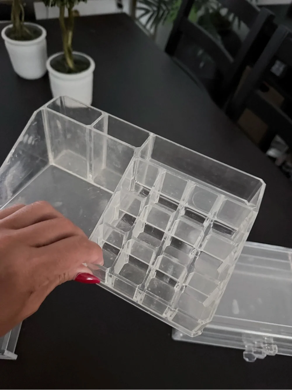 Set of 3 Transparent Acrylic Jewelry Box 5 Drawers Storage and Organizer